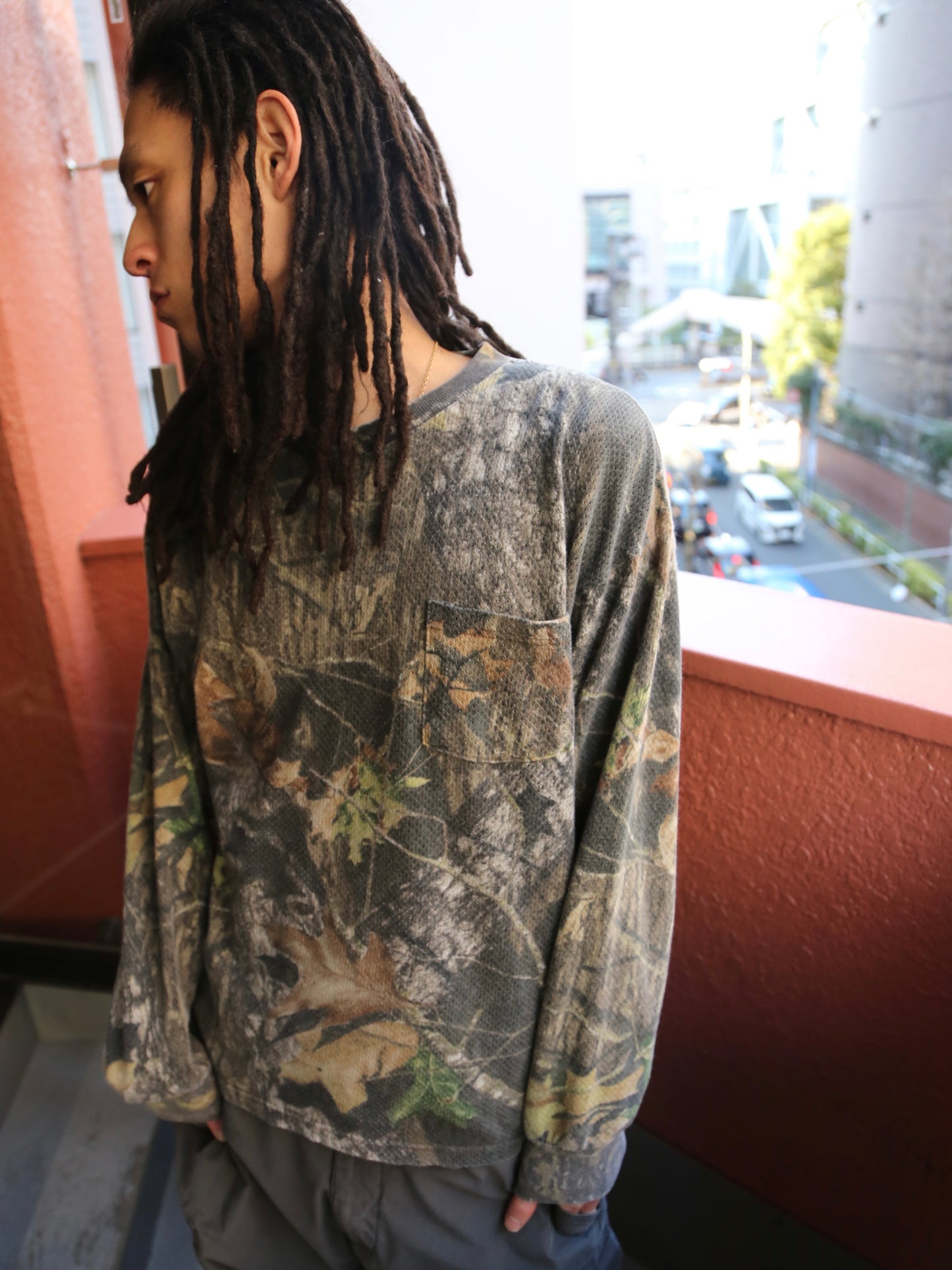 1990S RED HEAD CAMO COTTON MESH L/S TEE